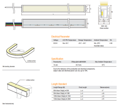 Led Strip Recessed Neon RECE 1220 SV