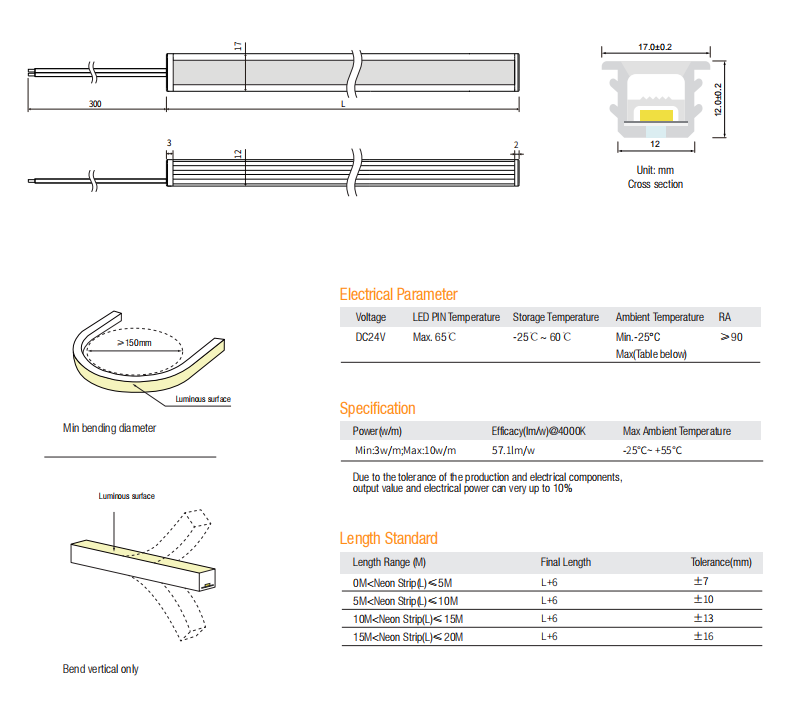 Led Strip Recessed Neon RECE 1212 SV