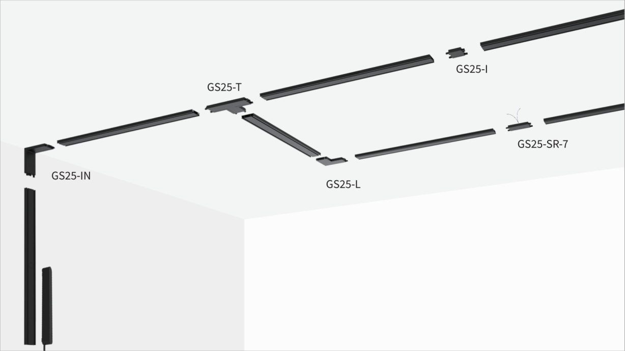 GS25-Surface Track Connector