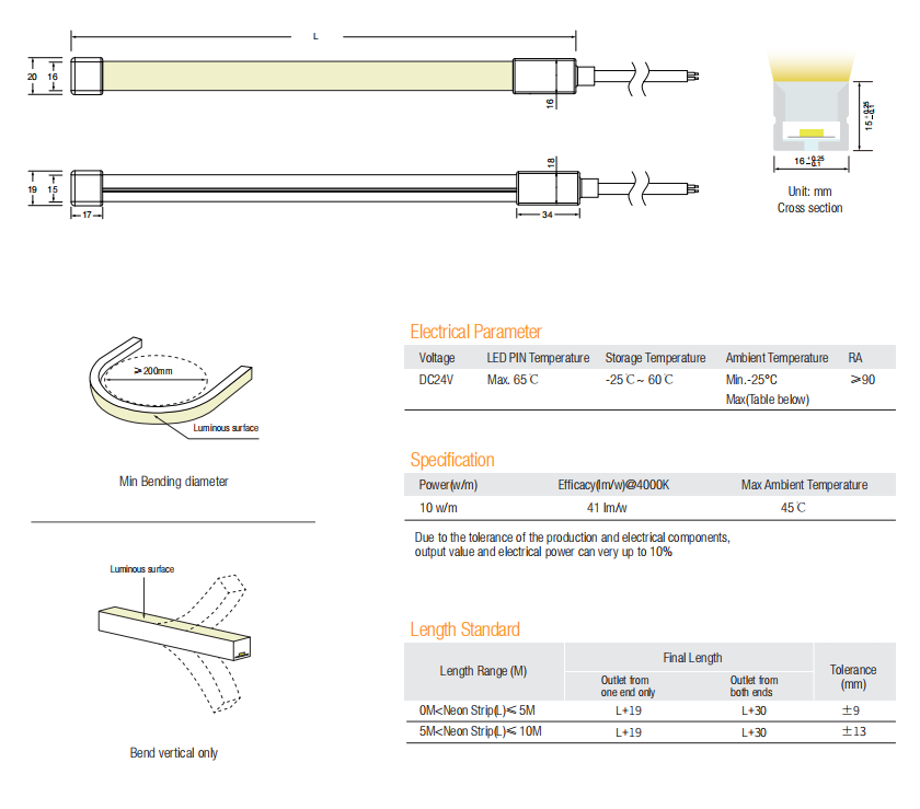 Led Strip Agile 3D Neon APEX 1615 TV-EN